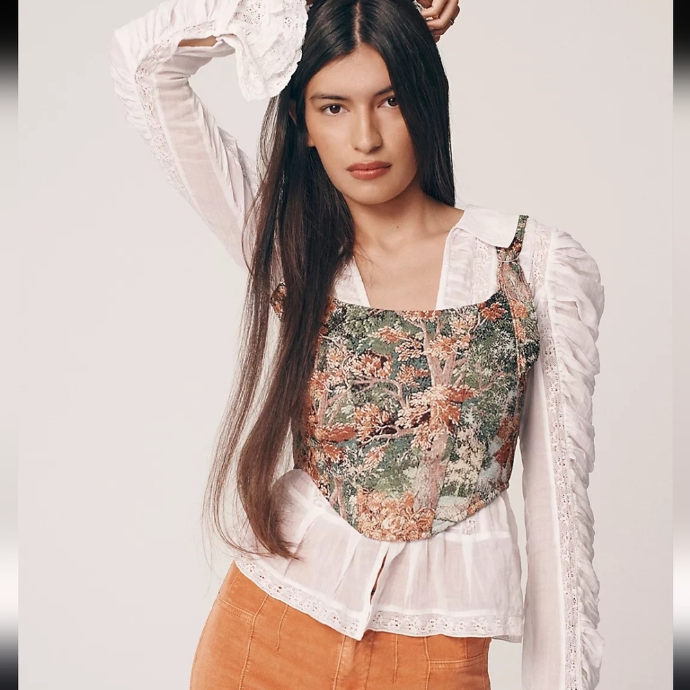Free People High Valley Tapestry Corset S (Runs Small)